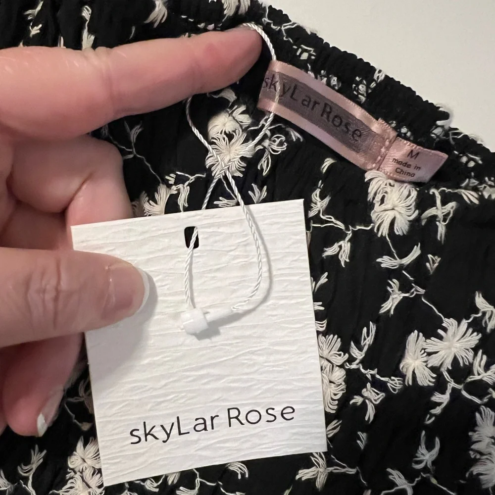 NWT Skylar Rose Maisel Strapless Ruffle Crop Top - Picture 4 of 8